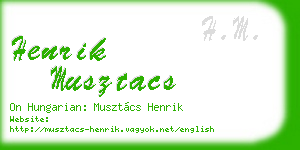 henrik musztacs business card